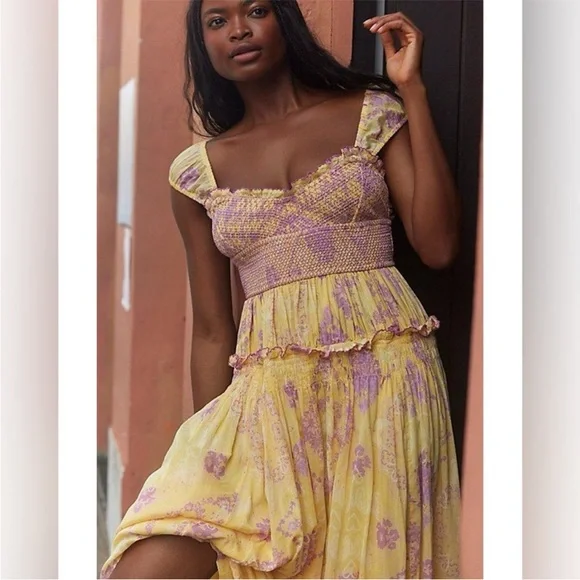 FREE PEOPLE Forever Favorite Maxi Dress Women's Large - Picture 5 of 5